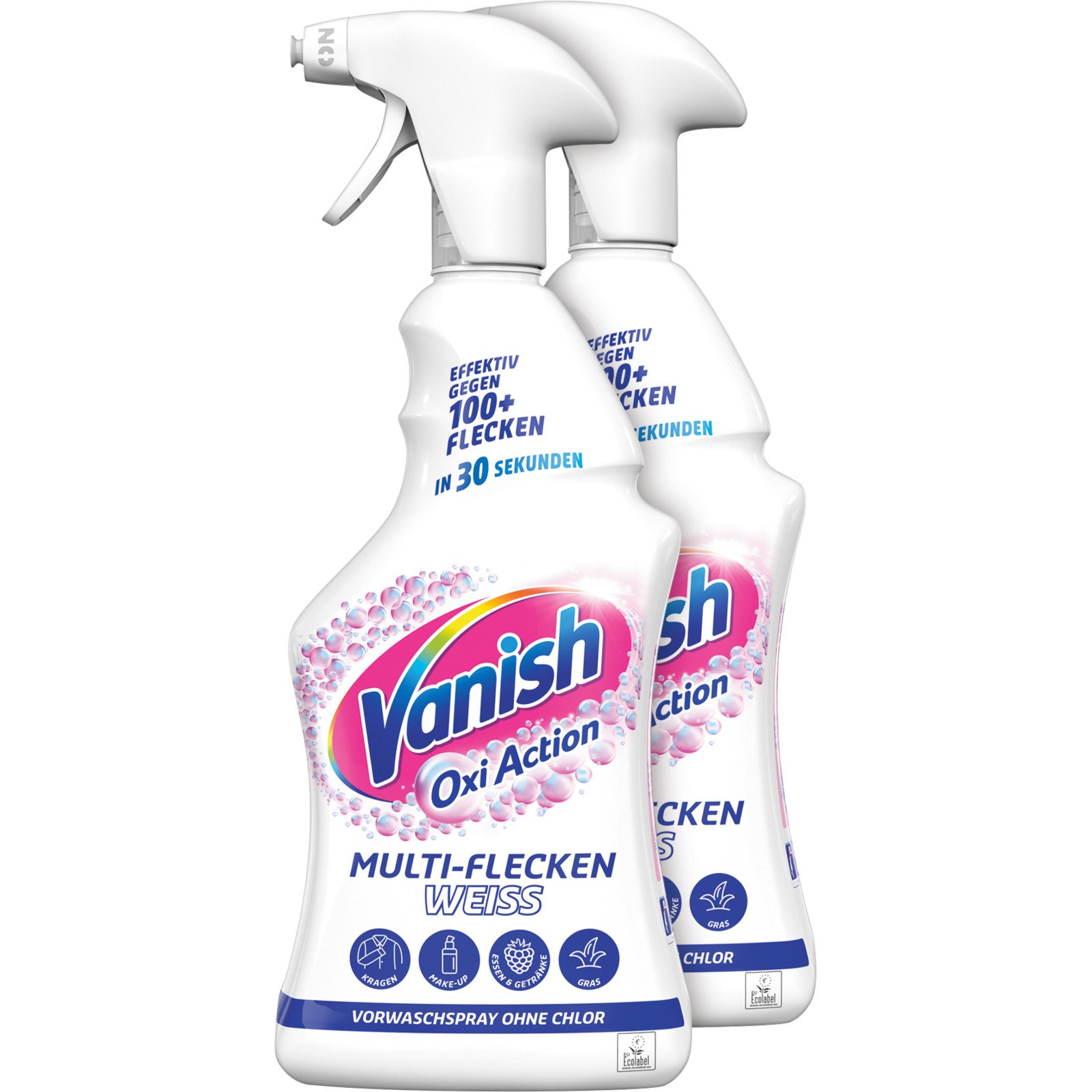 Vanish Oxi Action Multi-Flecken-Vorwaschspray Weiss 2 x 750 ml