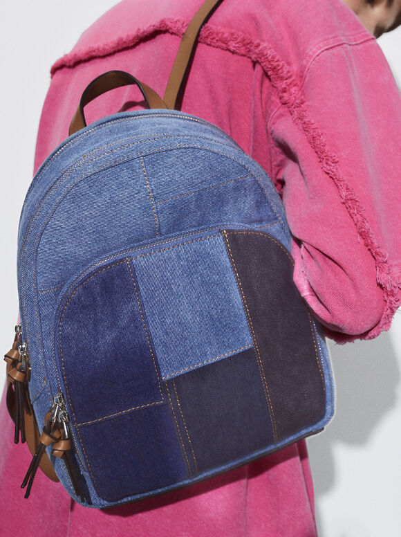 Mochila jeans - Azul