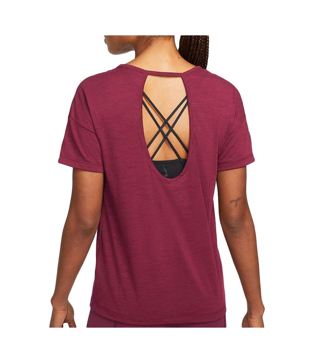 T-shirt Prune Femme Nike Lurex
