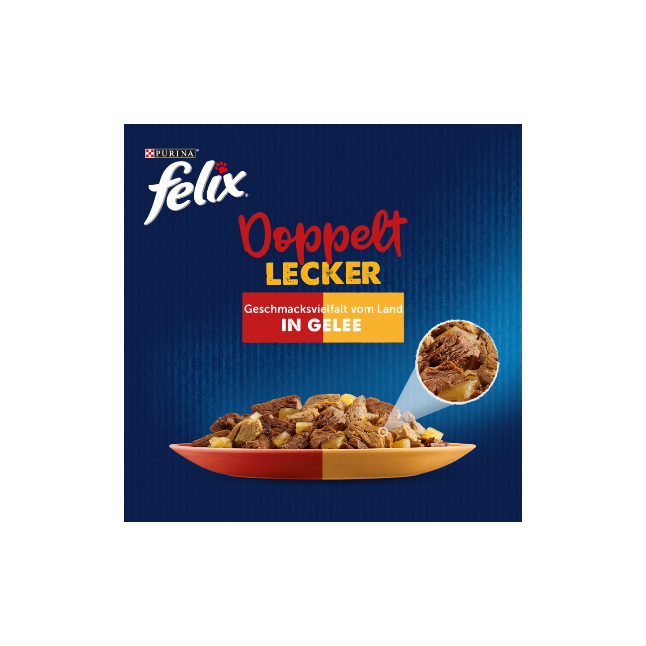 Felix So gut wie es aussieht Nassfutter Katze, Adult, Vom Land 80x85 g