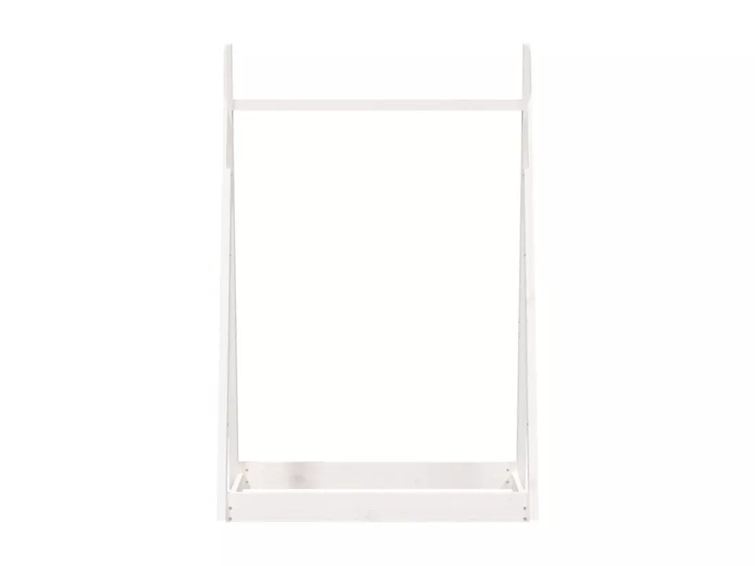 Porte-vêtements Blanc 100x45x150 cm Bois de pin massif