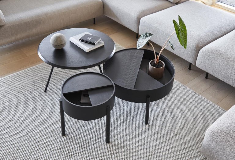 Woud Arc salontafel 66 walnut