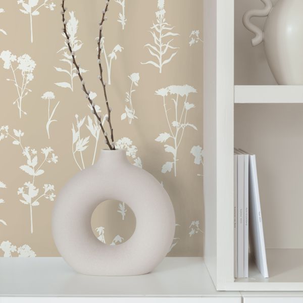 Estahome Veldbloemen Behang I - 0,53 x 10,05 m - Beige