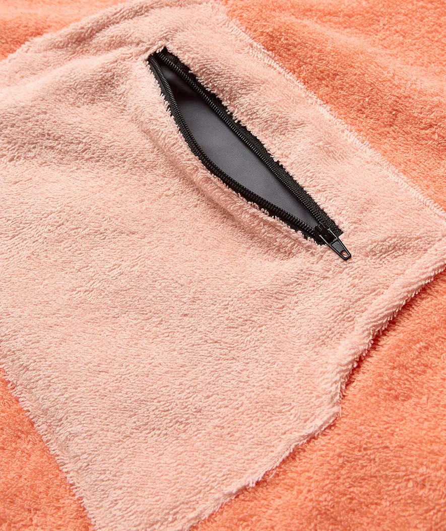 Watery badeponcho til børn - Bomuld - Atlantic Pink