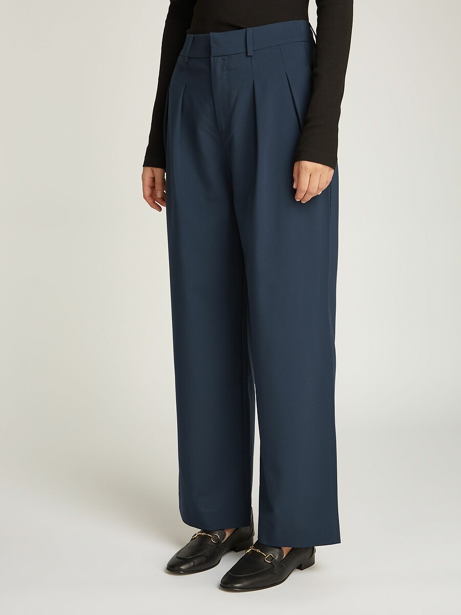 CALÇA JEANS CALVIN KLEIN<br>Calças largas com pregas