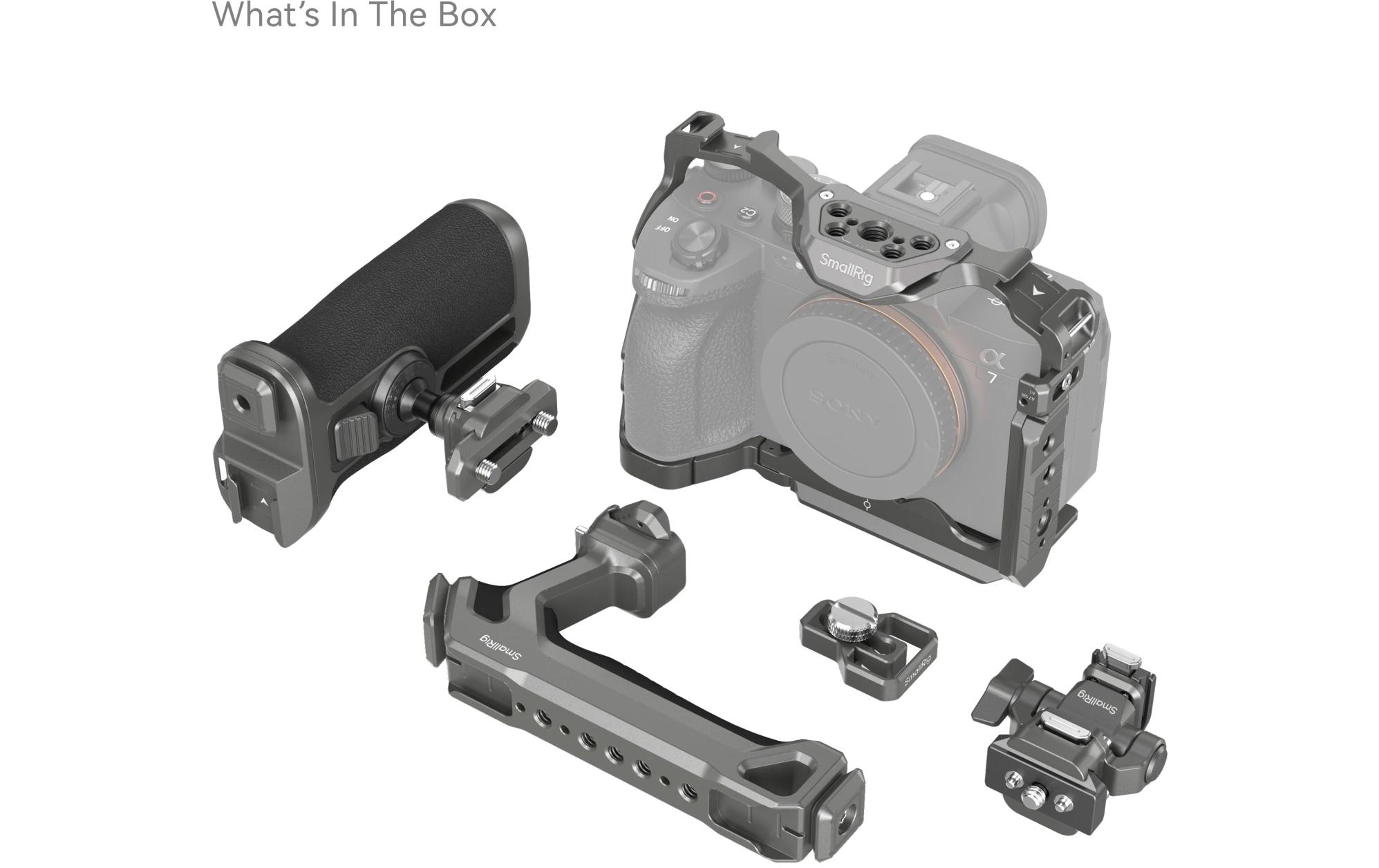 Cage Kit HawkLock Schnellspanner für Sony A Serie<br>Schützt die Kamera und bietet Anschlussmöglichkeiten