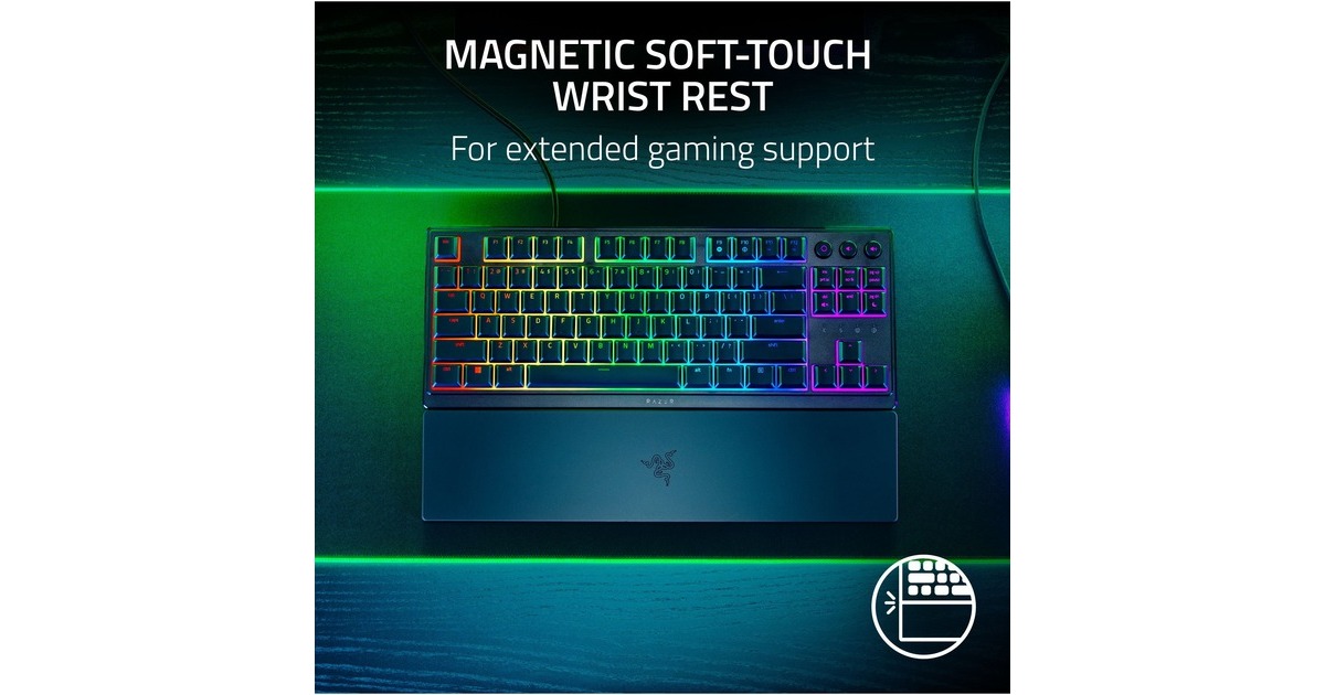 RazerOrnata V3 TKL, gaming toetsenbord  (Zwart, US lay-out, Razer Hybrid-Mecha-Membrane)