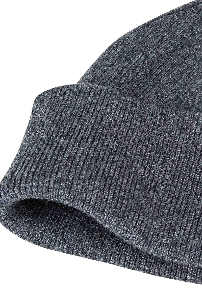 Mela Kurze Feinstrickmütze Lesh Anthrazit Melange