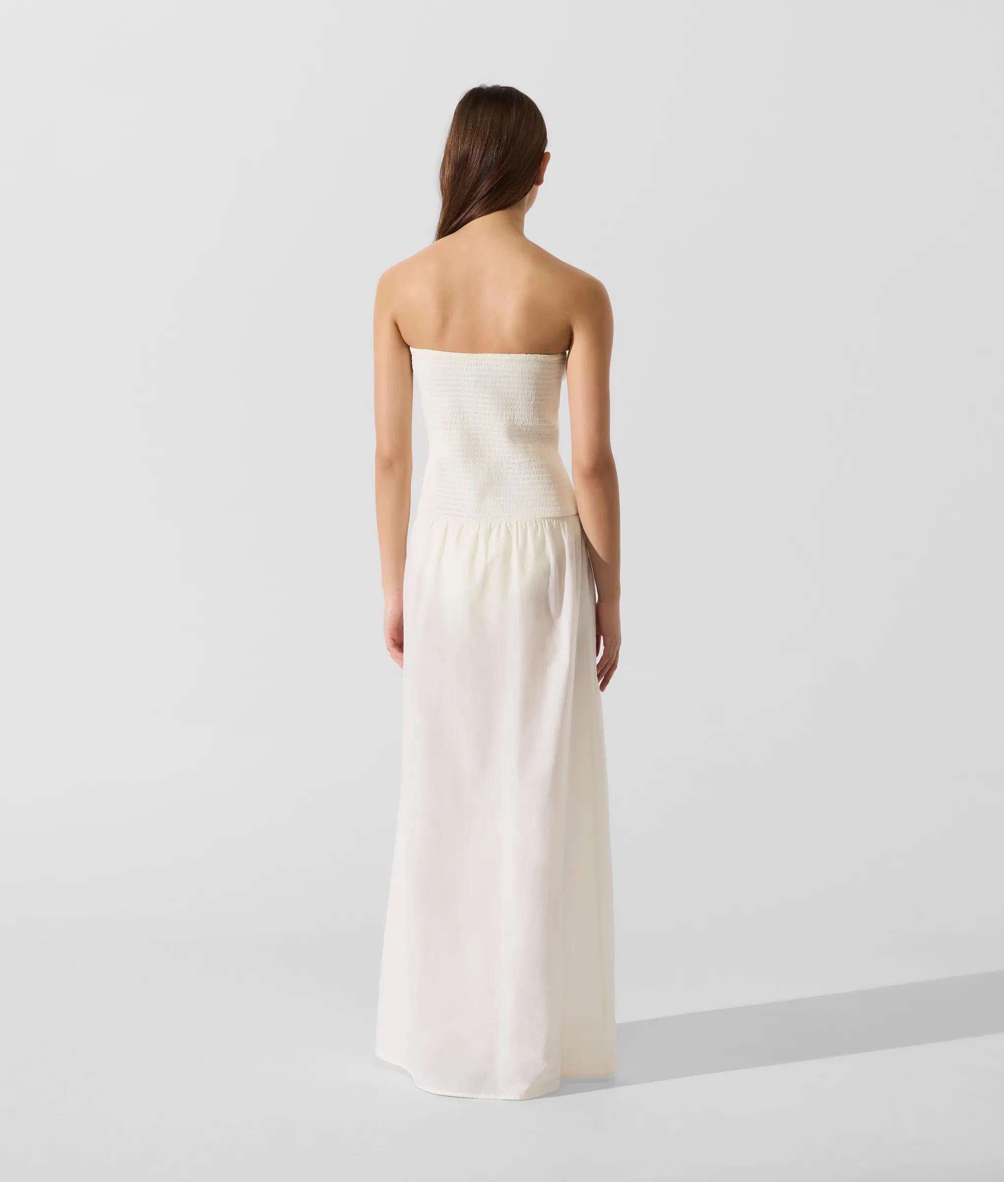 Signature maxi-jurk met verlaagde taille