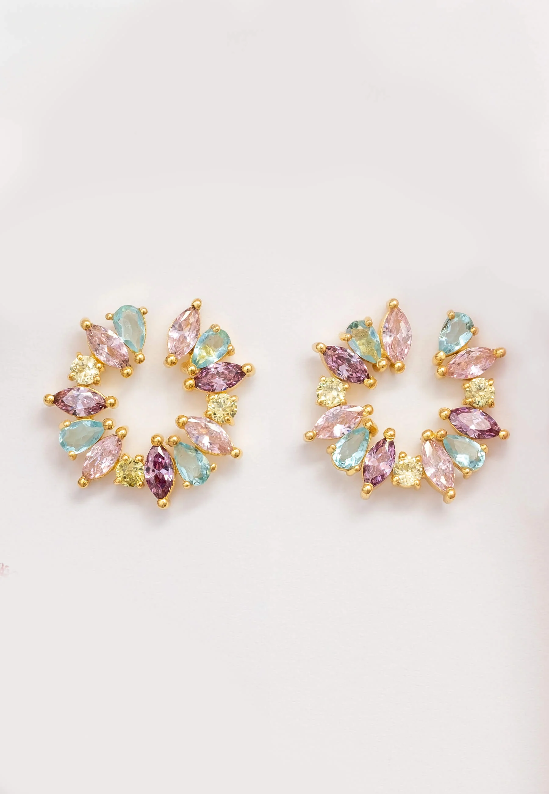 AMAL - Boucles d'oreilles | Rose