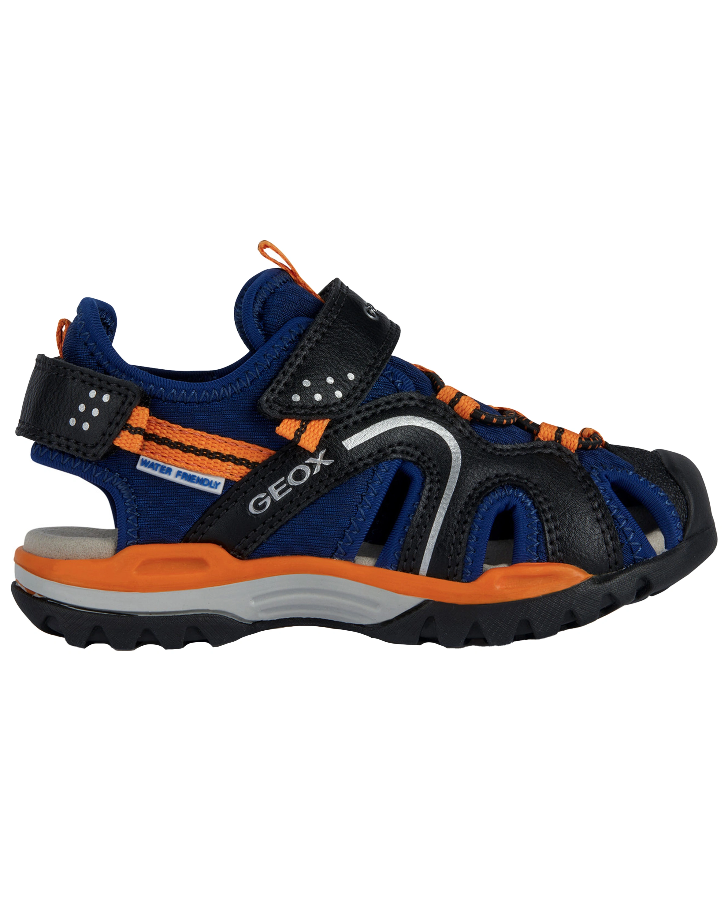 Trekking-Sandalen BOREALIS mit Zehenschutz in navy/orange