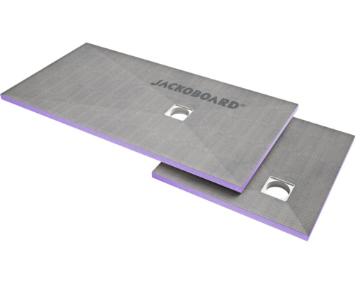 JACKOBOARD® Aqua betegelbaar douche-element 1800 mm x 900 mm x 50 mm, afvoer uit het midden