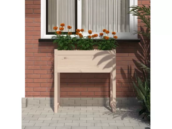 Jardinière 78x40x81 cm Bois massif de pin