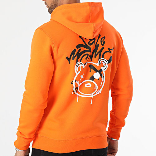Sweat Capuche Nounours Graffiti Head Orange