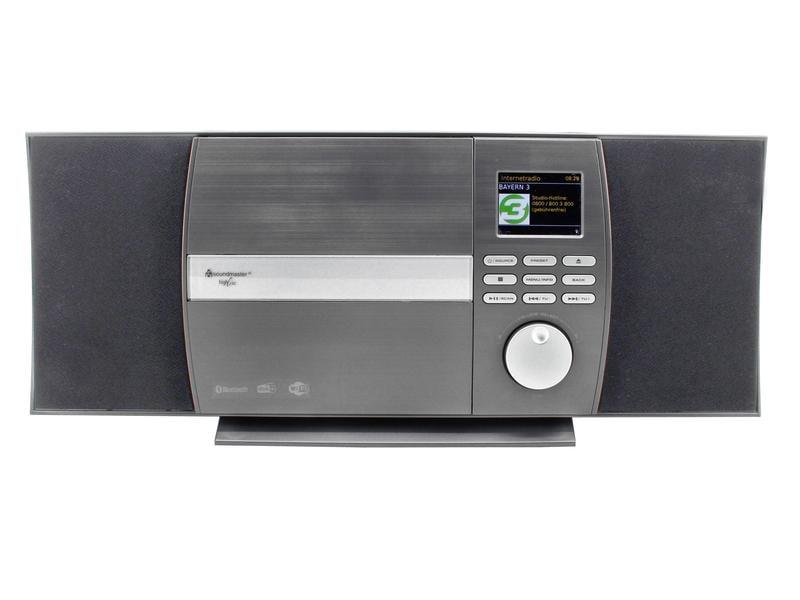 soundmaster Radio/CD-Player ICD1010AN Silber Stereo Musikcenter mit Internet/DAB /UKW-Radio sowie CD und Bluetooth