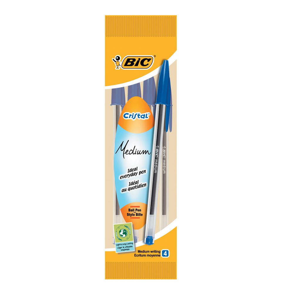 Kulepenn cristal 4pk
