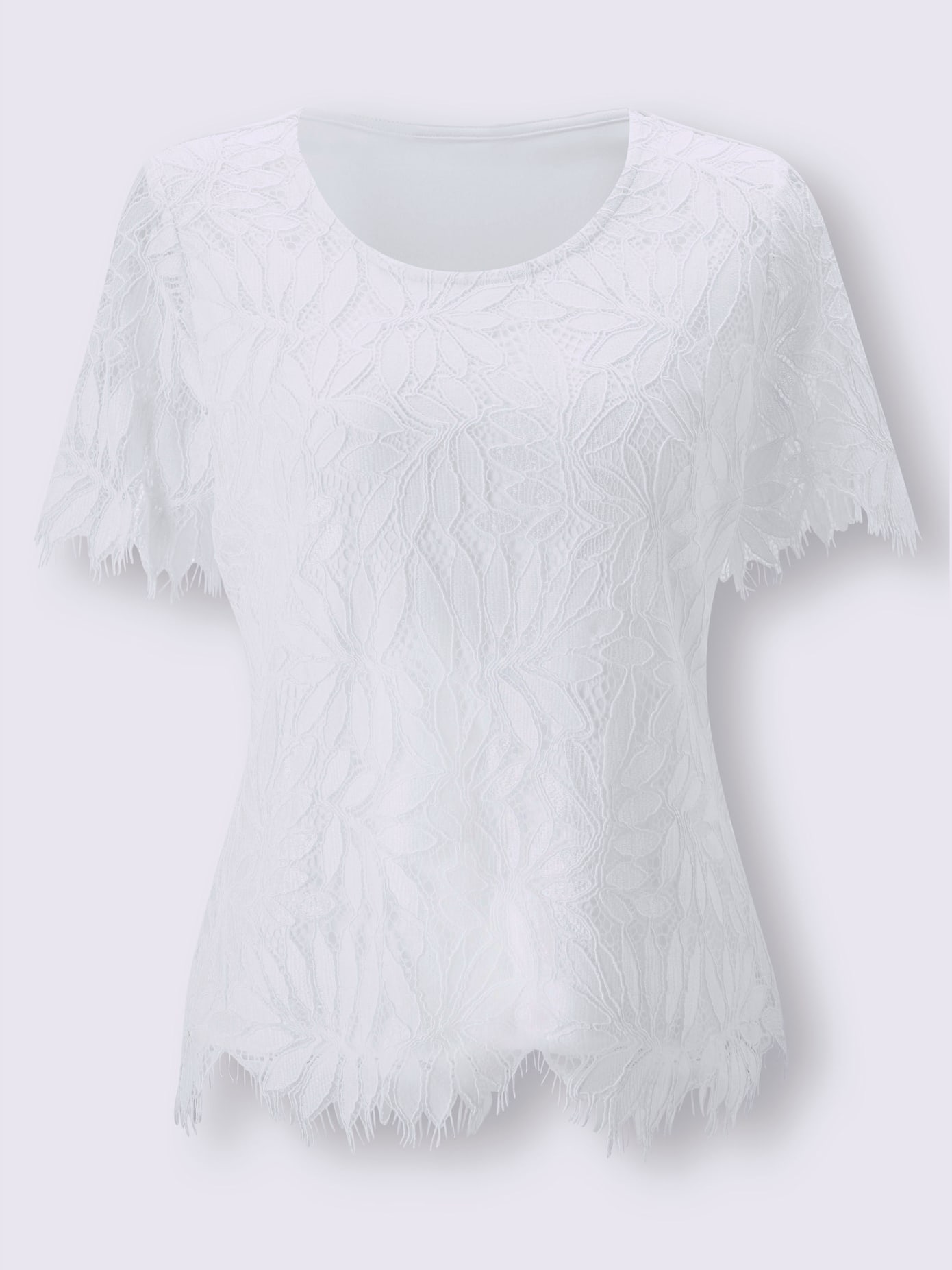 T-shirt en dentelle 40% viscose