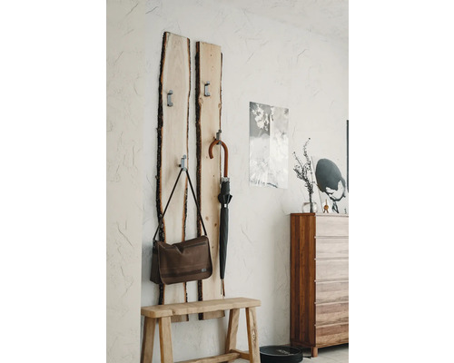 Massief essenhouten plank, aan beide zijden onbewerkt met levende rand, 22x150-250x2800-3100 mm