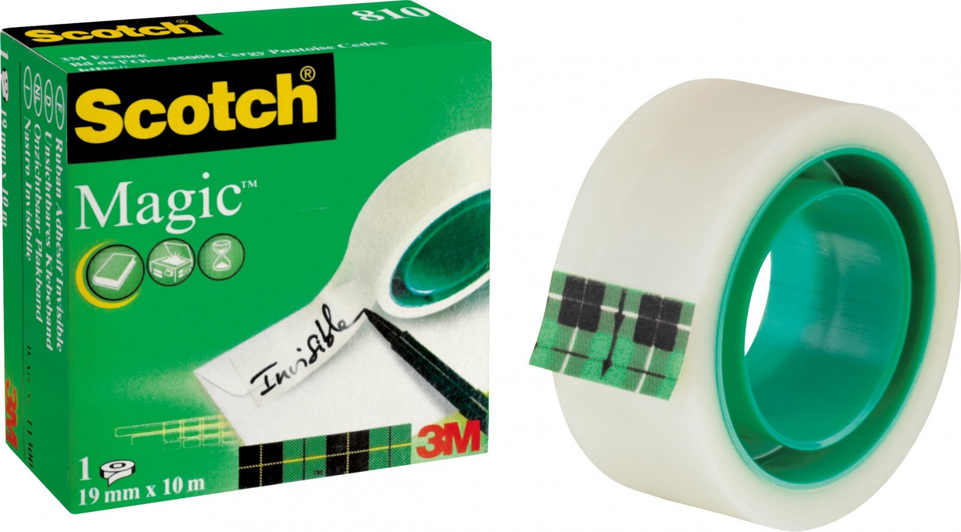 3M Scotch Magic Tape 810 (grün), unsichtbar