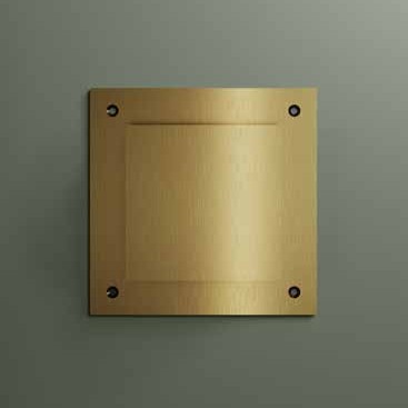 Hotbath &More vierkant ventilatierooster met schroeven geborsteld zwart PVD
