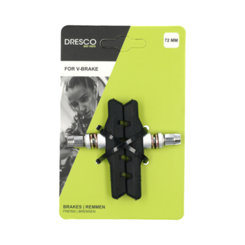 Dresco v-brake remblokken 72mm 2st
