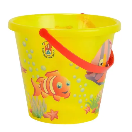 Simba Sandeimer mit Fischmotiv 20cm, transparent, farblich sortiert