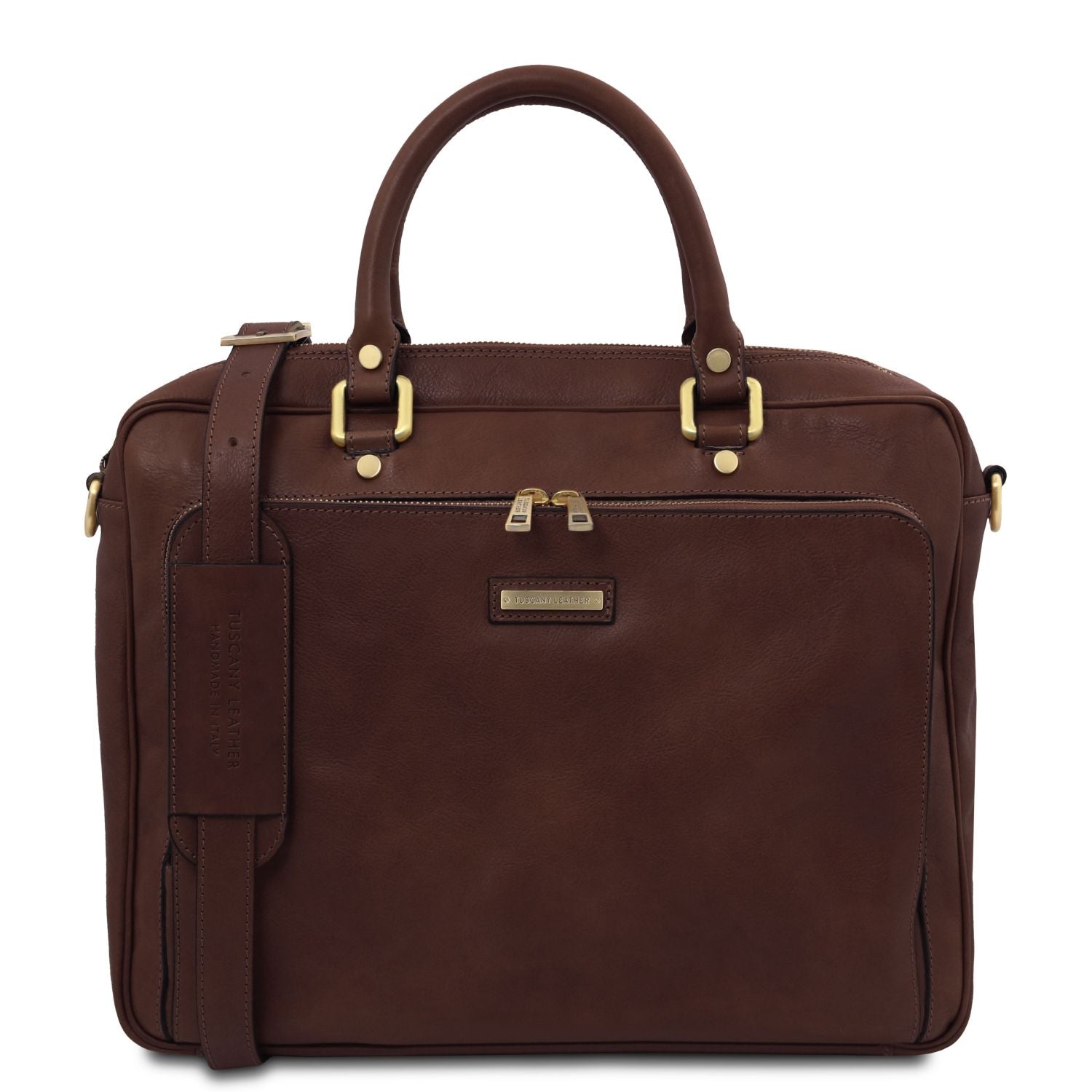 TL142427 – Pisa – leren laptop Aktetas with front pocket