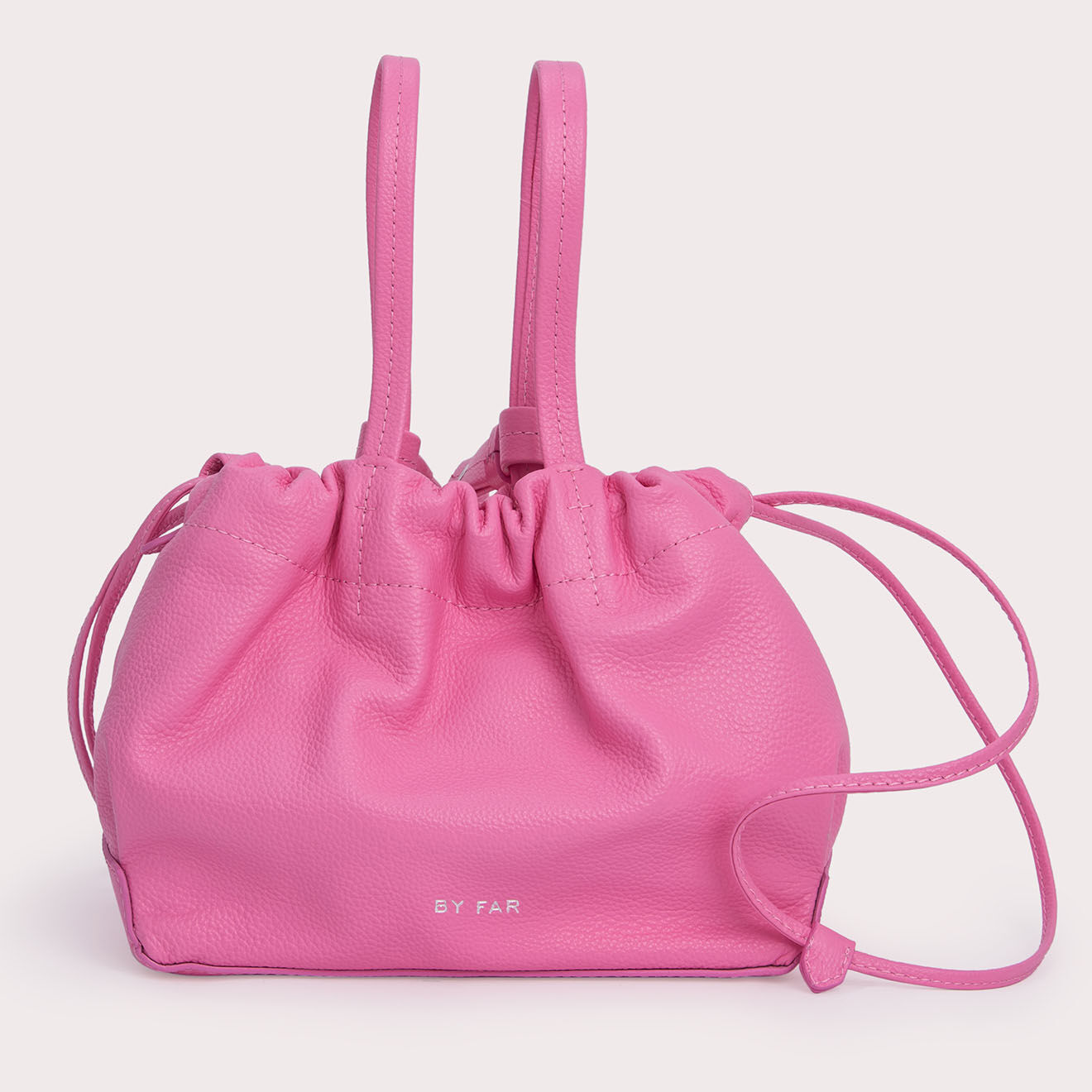 By Far Sac à main en Cuir Malmo rose -  18.5x28x13.5 cm