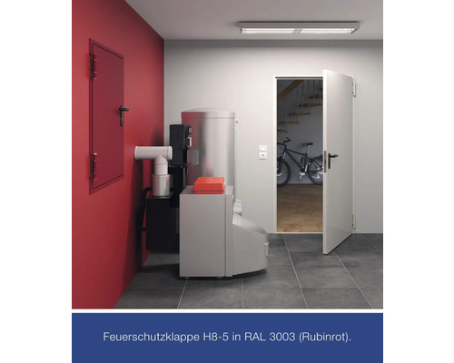 Hörmann brandklep FH-klep T30-H8-5 verzinkt (RAL 9002) 875x875 mm Links/Rechts incl. krukgarnituur