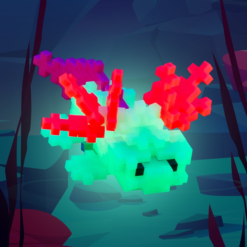 Plus-Plus - Axolotl / 100 pcs Tube