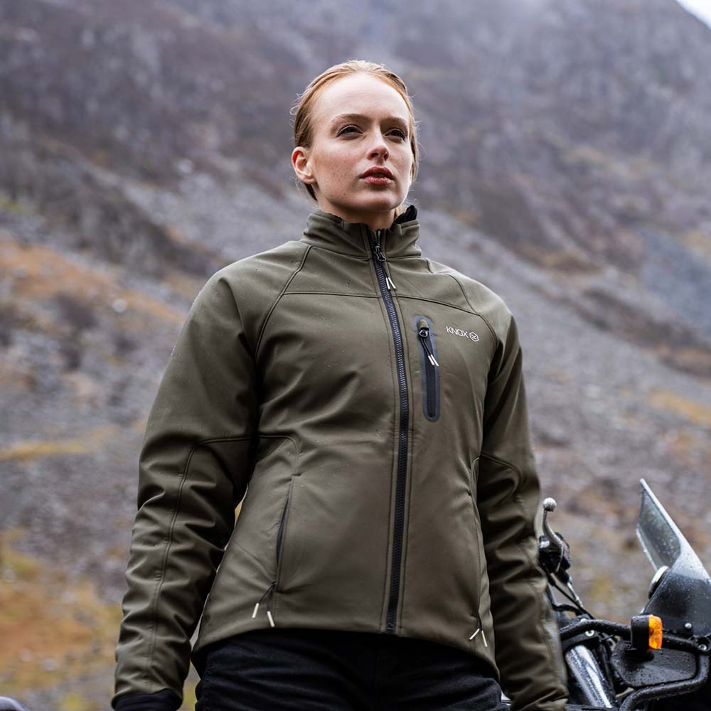 knox - Veste zippée femme Dual Pro Olive