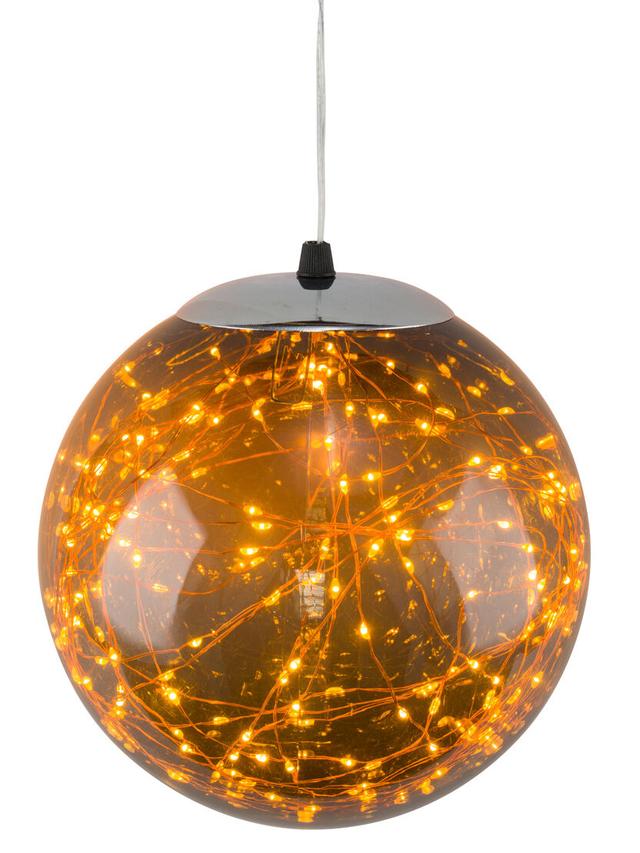 Acryl LED-Kugel mit Drahtlichterkette, Ø 20 cm