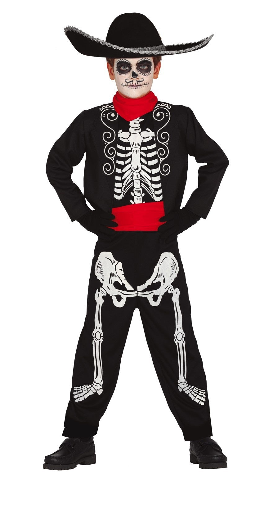 Cowboy skelet Halloween Kostuum Kind