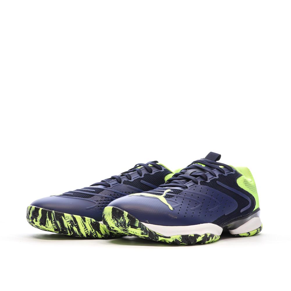 Puma Chaussures de Padel Marine/Jaune Mixte Puma Solarattack RCT
