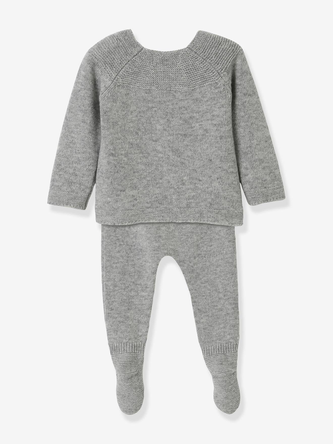 Conjunto de tricô para bebê