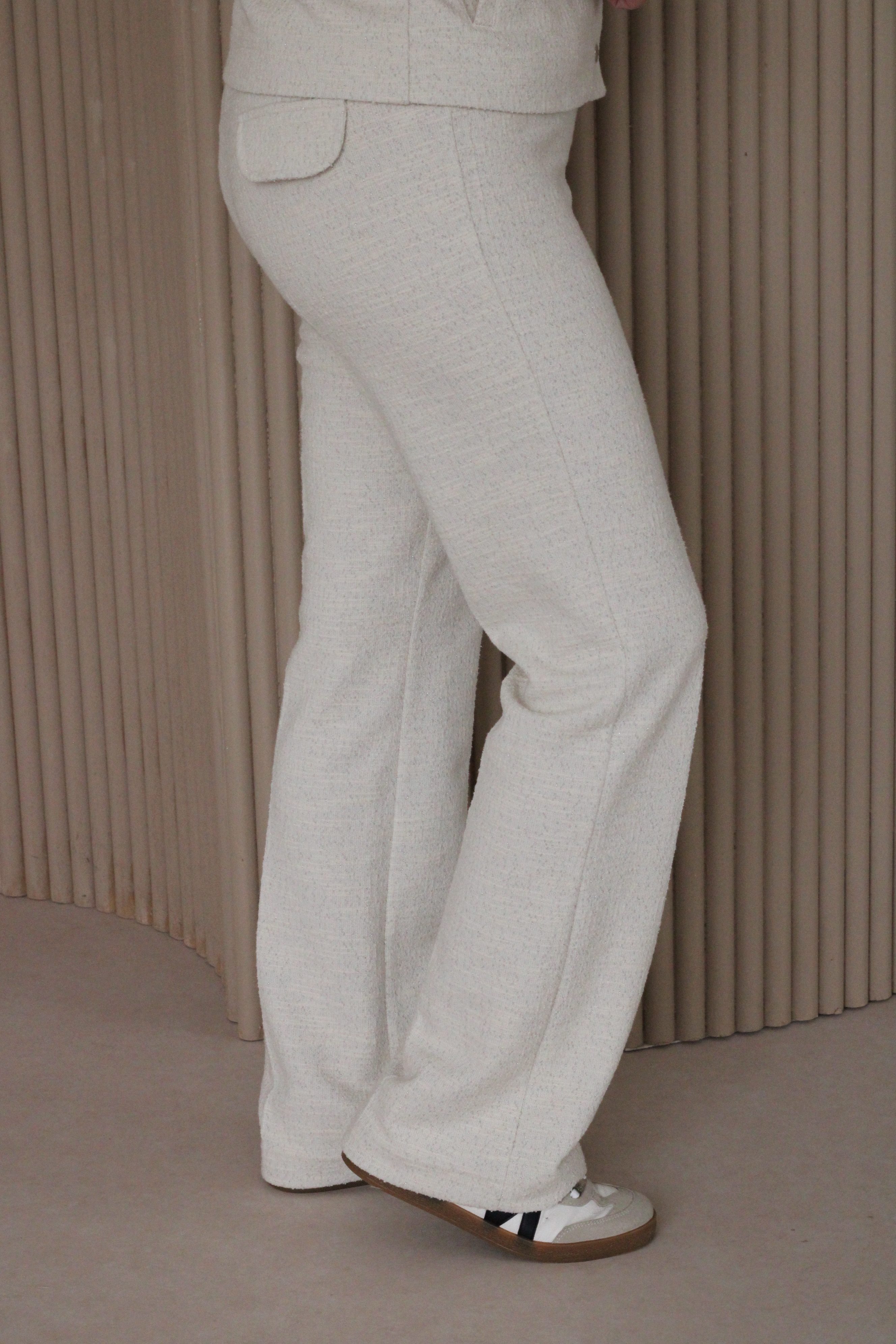 Zoso - Sam Luxury Boucle Pants - Off White