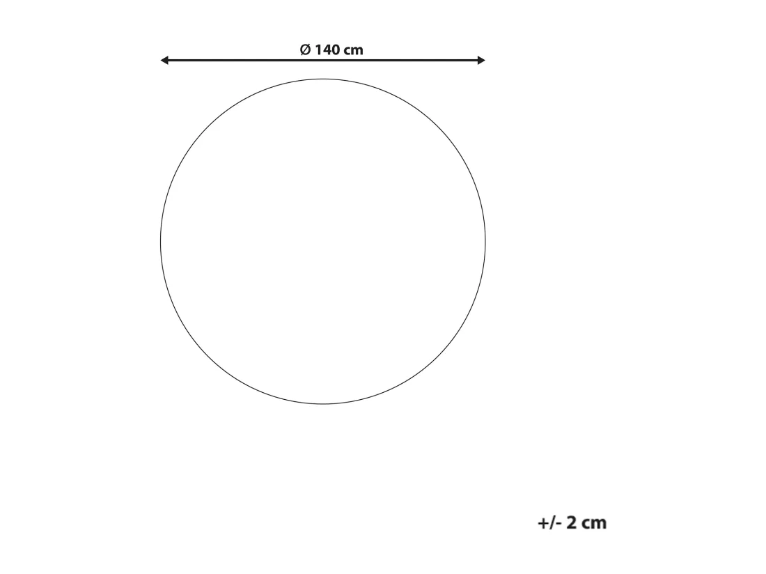 Tapis rond rouge CIDE