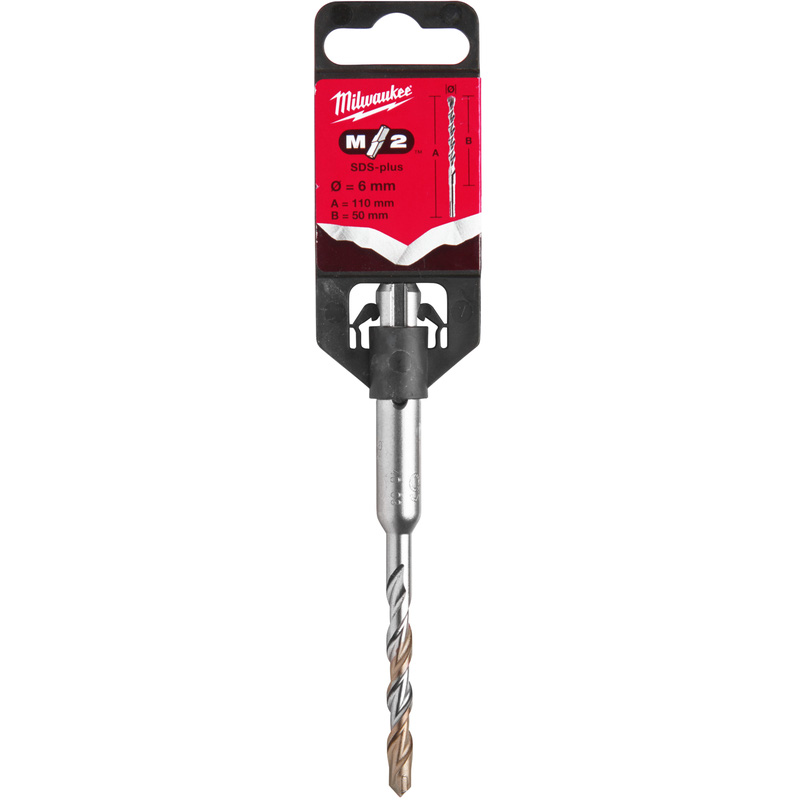 Milwaukee SDS-plus hamerboor M/2 6x110mm