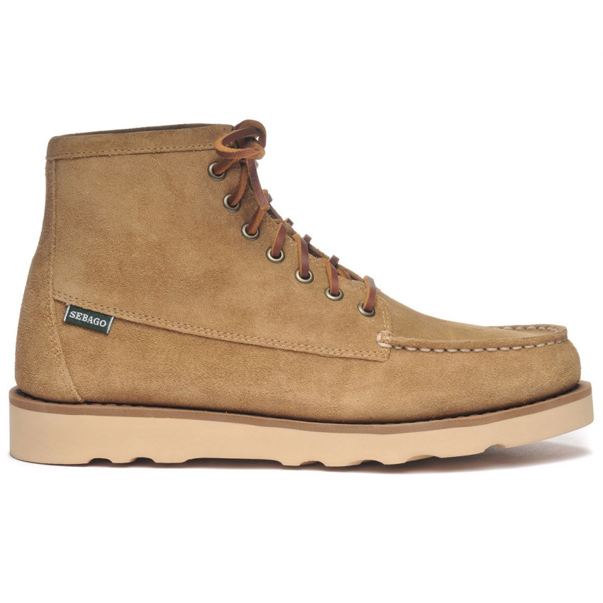 TALA HIGH OILED BEIGE CAMEL-Mocassin en cuir lisse tanné pour homme