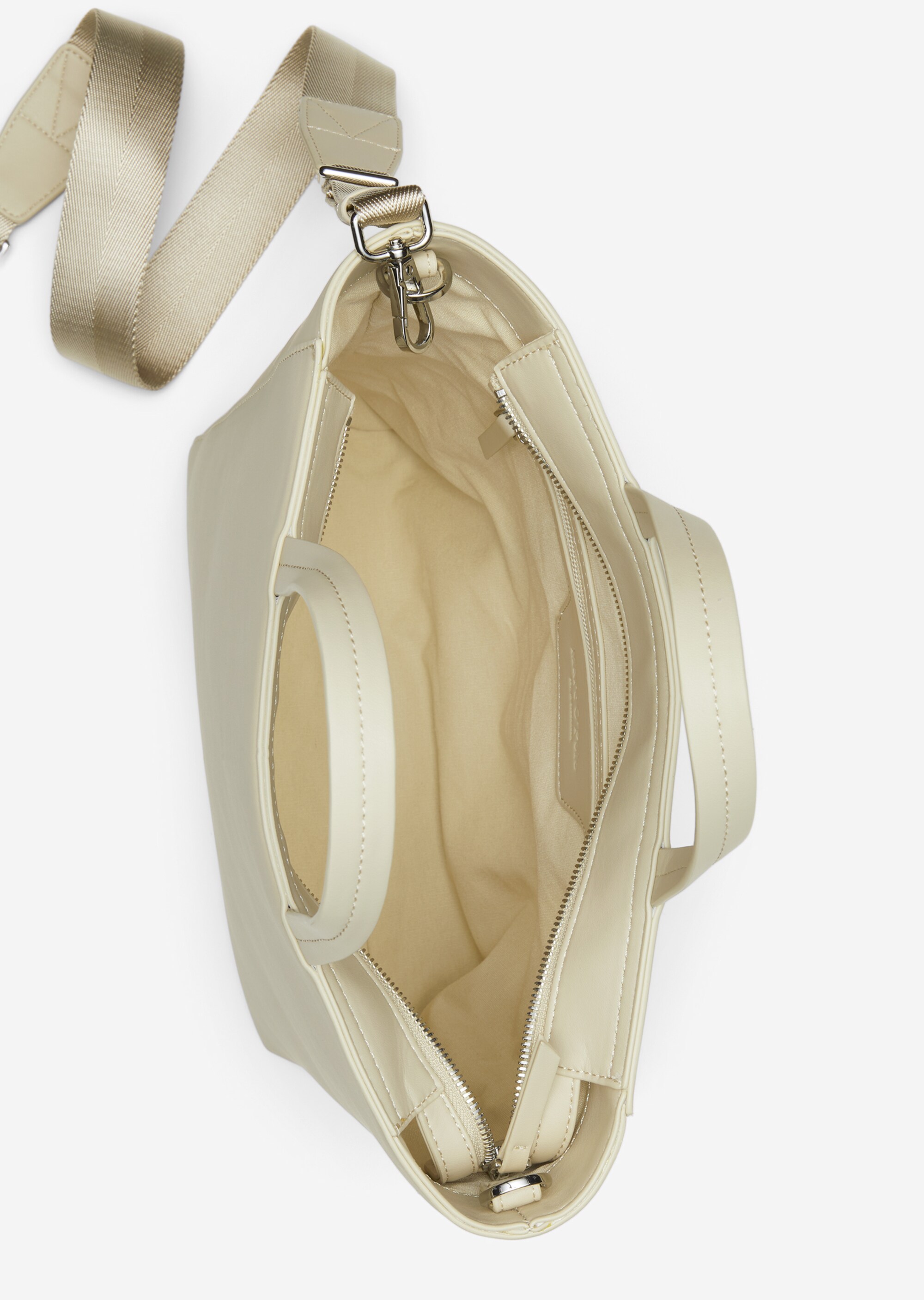Shopper aus einer Lederalternative aus recyceltem Polyester