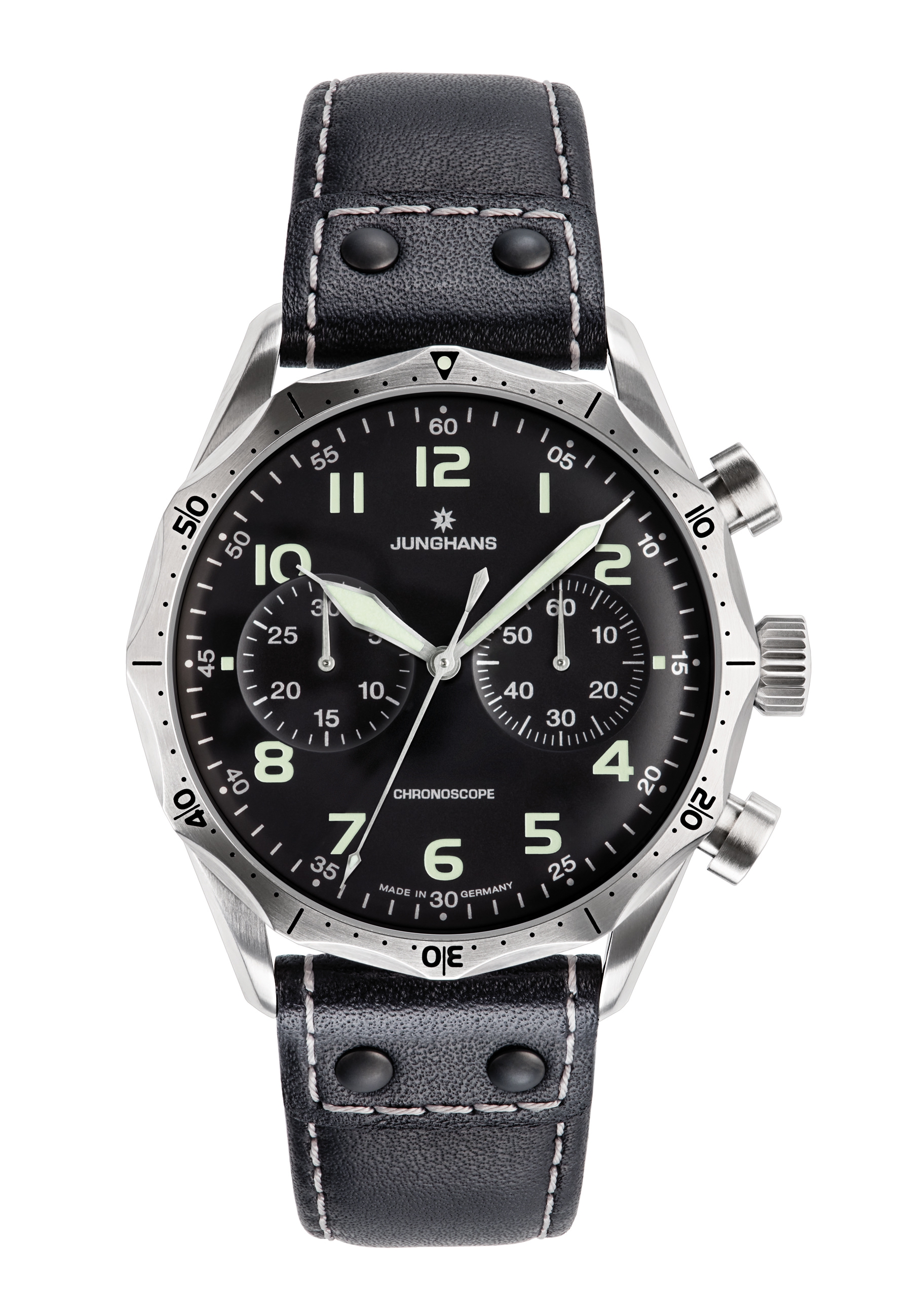 Junghans Meister Pilot Automatikuhr Schwarz 027/3590.00
