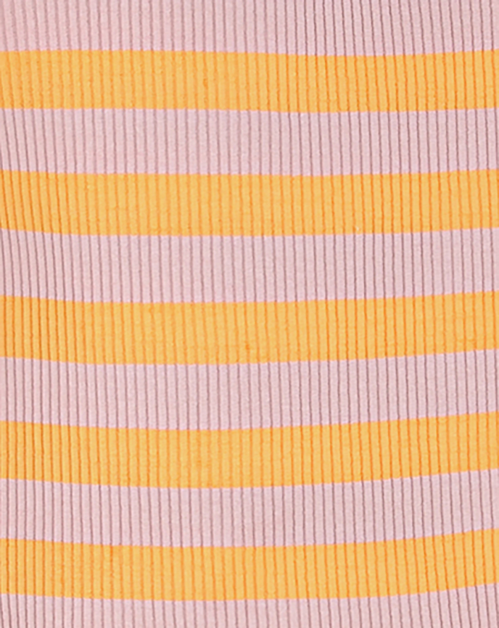 Langarm-Kleid HORIZONTAL STRIPES in gelb