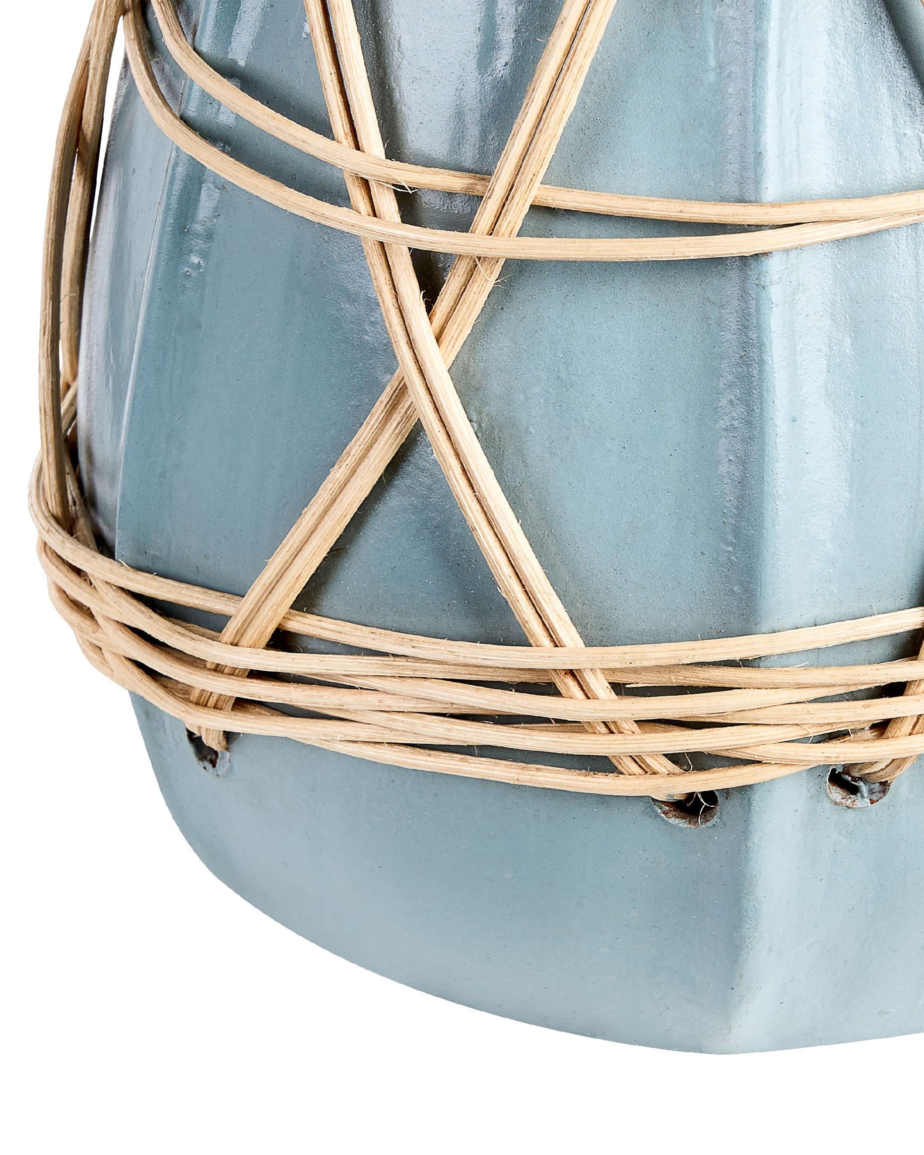 Decoratieve vaas KAMERING Keramiek 27 cm Blauw