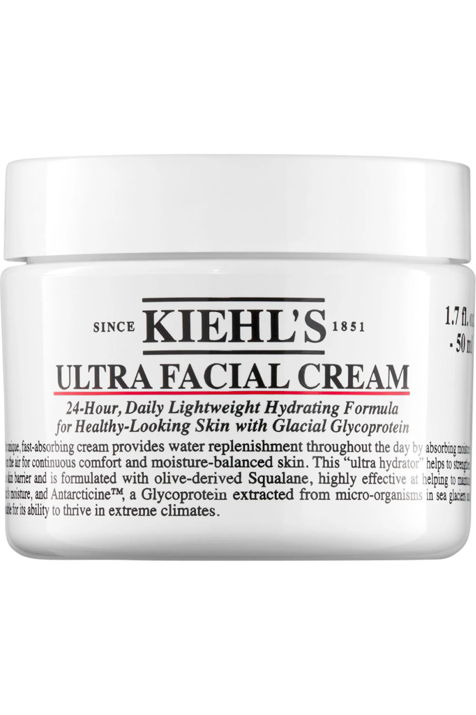Kiehl's Crème hydratante légère 24h Ultra Facial rechargeable