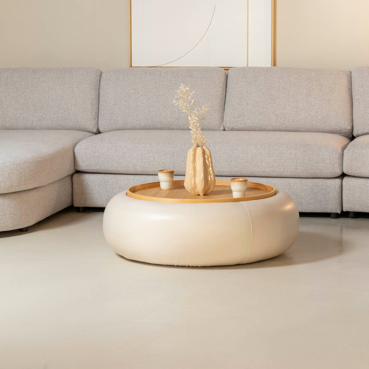 DÃJA Living - Salontafel Beige|Naturel - Ã102m - Draby