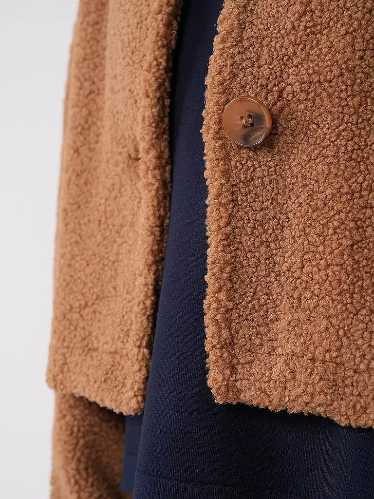 PENN&INK Jacke iin Felloptik camel