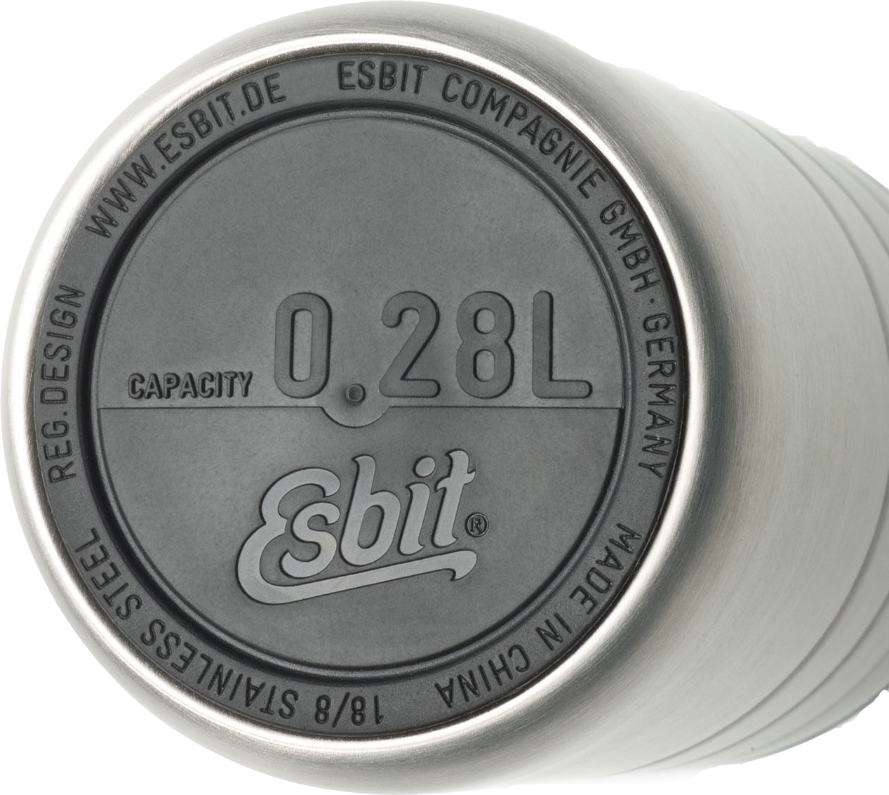 Esbit Majoris Thermobecher mit Trinköffnung  Edelstahl matt 280 ml