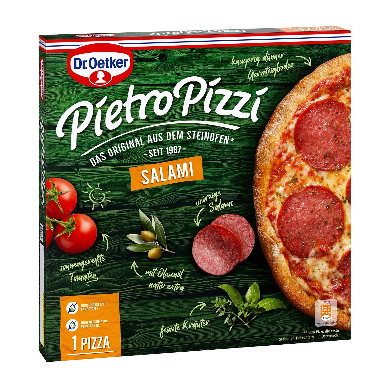 Dr. Oetker Pietro Pizzi Salami 1er
