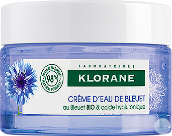 Klorane Gel Crème Hydratant Repulpant 24h Au Bleuet Bio & Acide Hyaluronique Pot 50ml