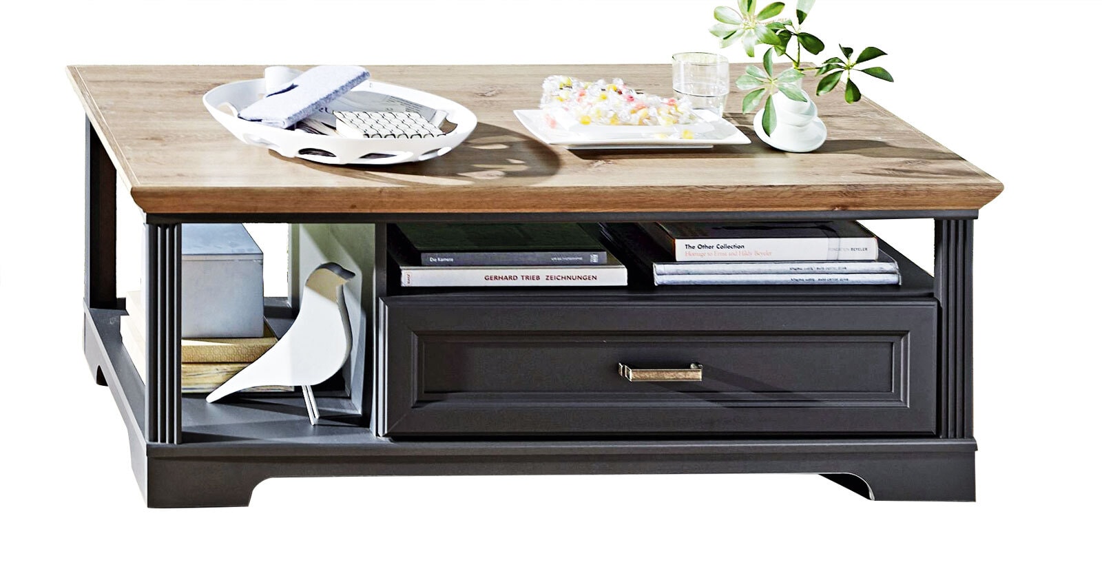 Couchtisch Jasmin Pinie hell /Artisan Eiche-Optik 120 x 45 x 67 cm